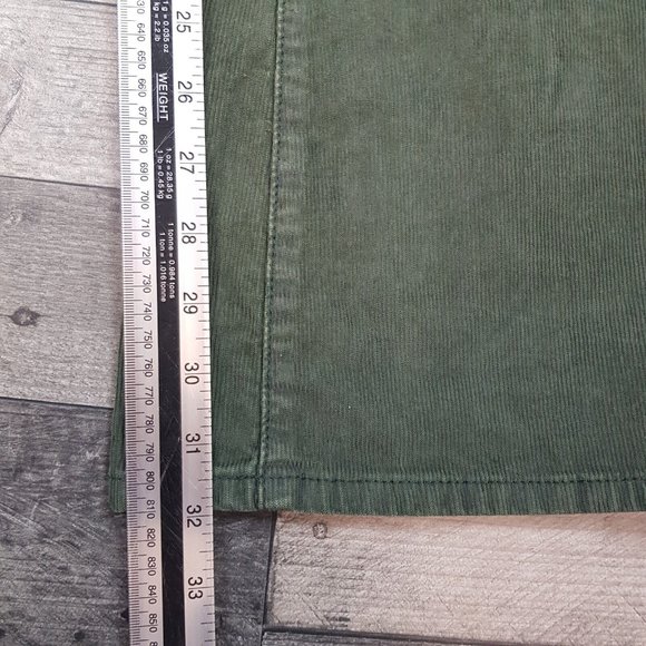 Free People Jayde Corduroy Flare Jeans 27 UK 8 Green High Rise We The Free BN - Picture 6 of 12